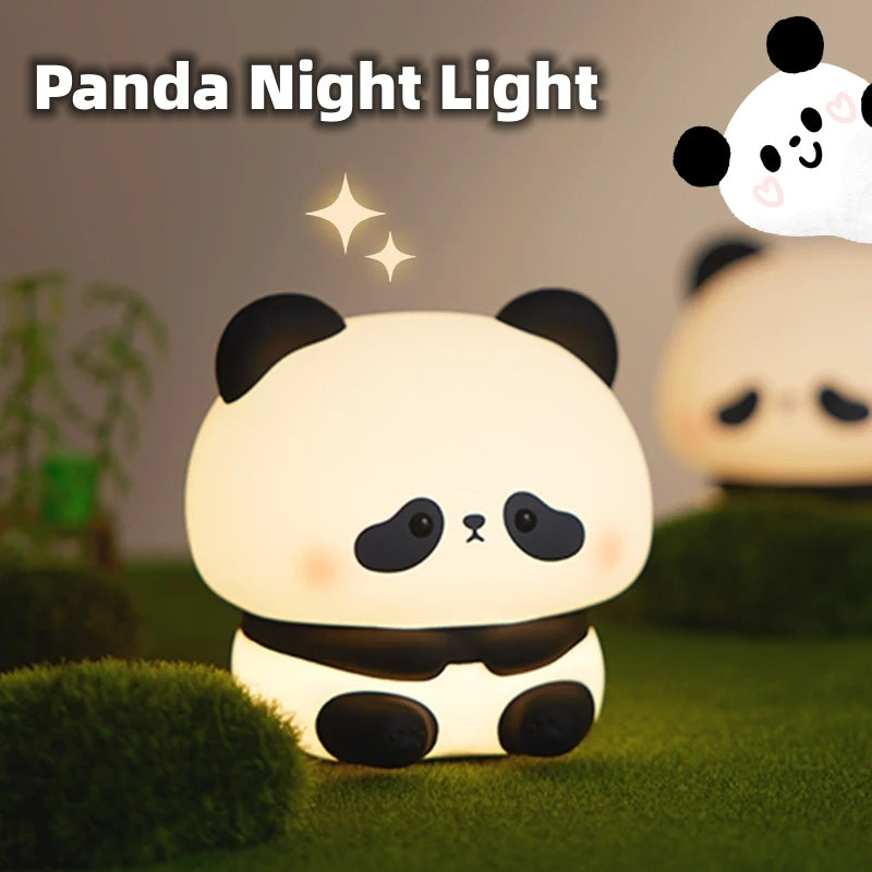 Cute Silicone Rechargeable Panda Night Light